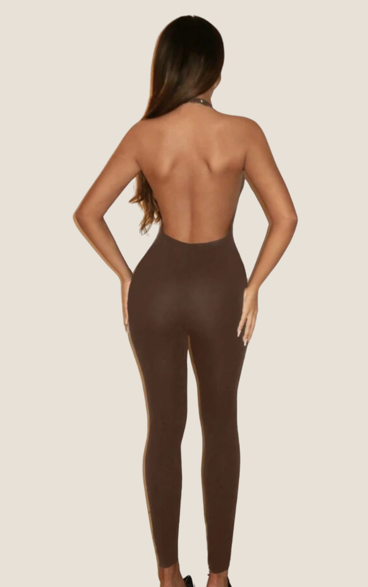 Nora Jumpsuit in Brown