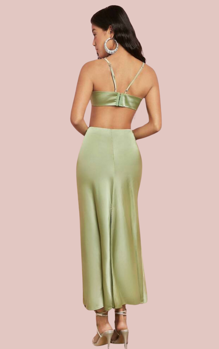 Satin Top and Maxi Skirt Co-ord